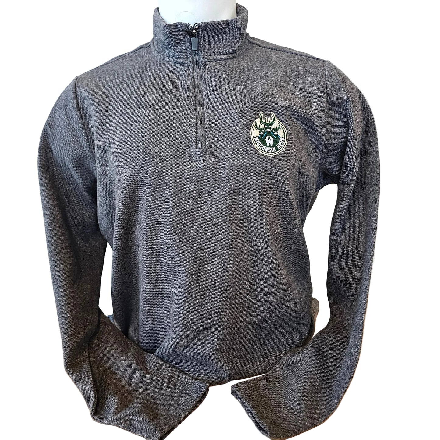 Men's Gray 1/4 Zip Fleece