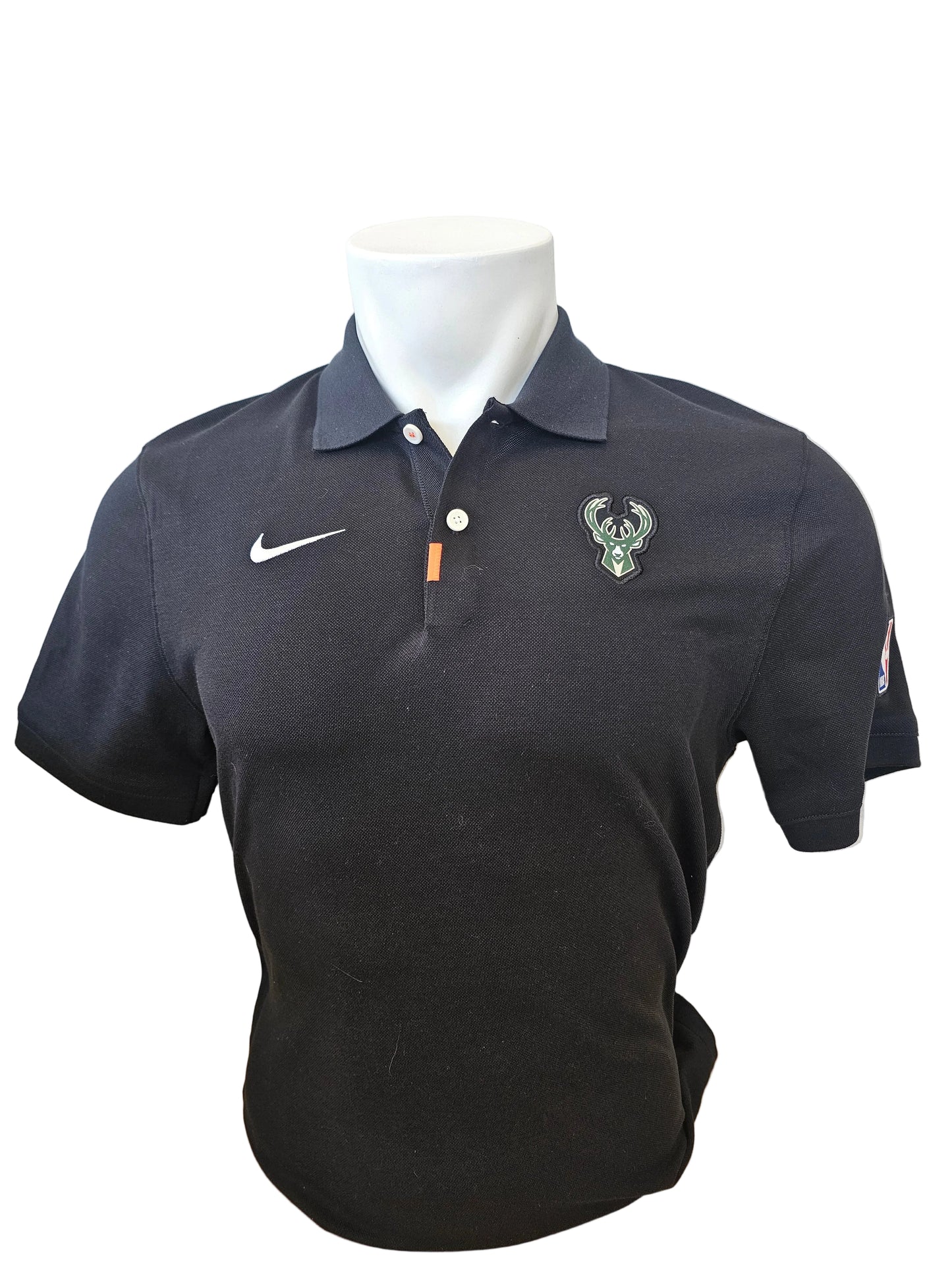Milwaukee Bucks Men's Black Polo