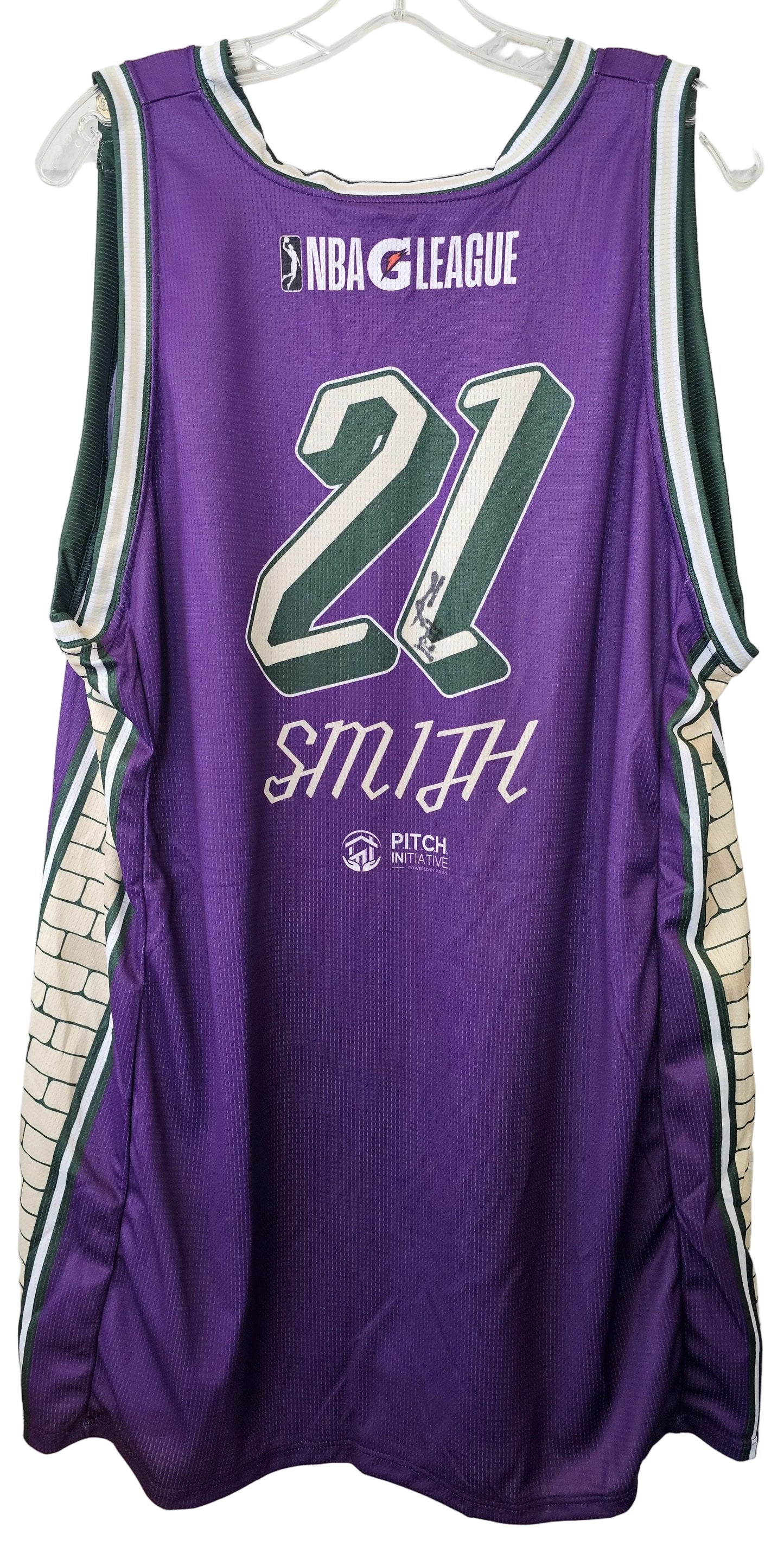 Milwaukee Bucks Assignment Player Smith #21- Homelessness Awareness 2024 Signed Theme Jersey