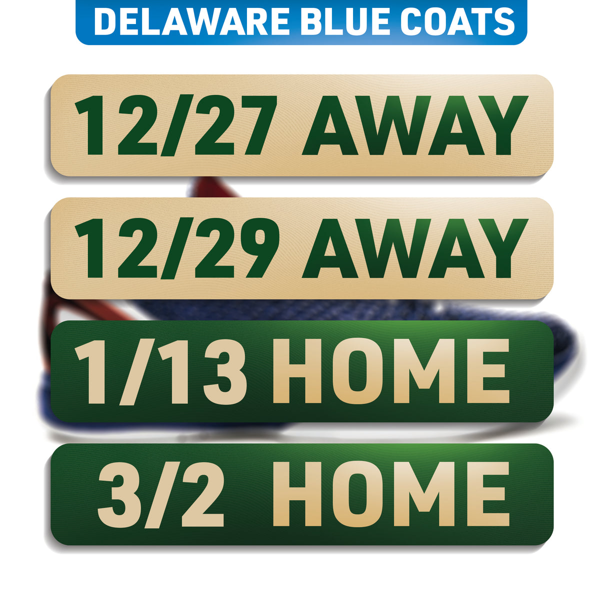 DELAWARE BLUE COATS