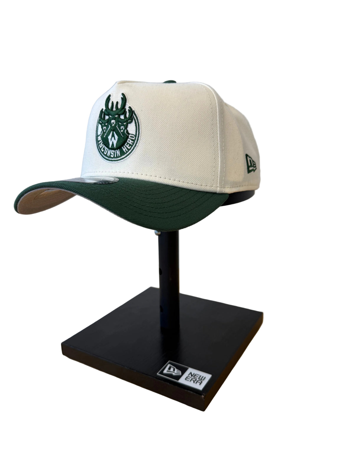 New Era Adjustable Hat 940 Primary Herd Cream and Green