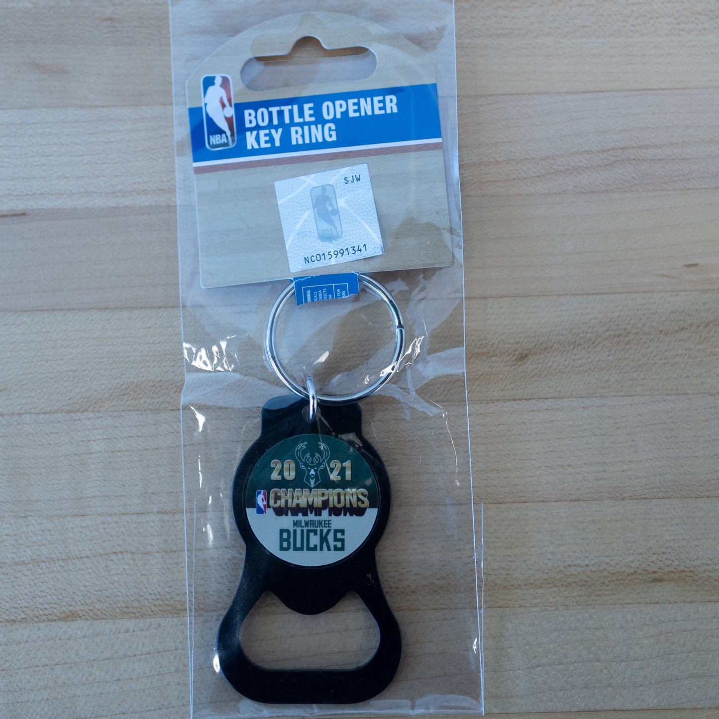 2021 Bucks Championship Bottle Opener