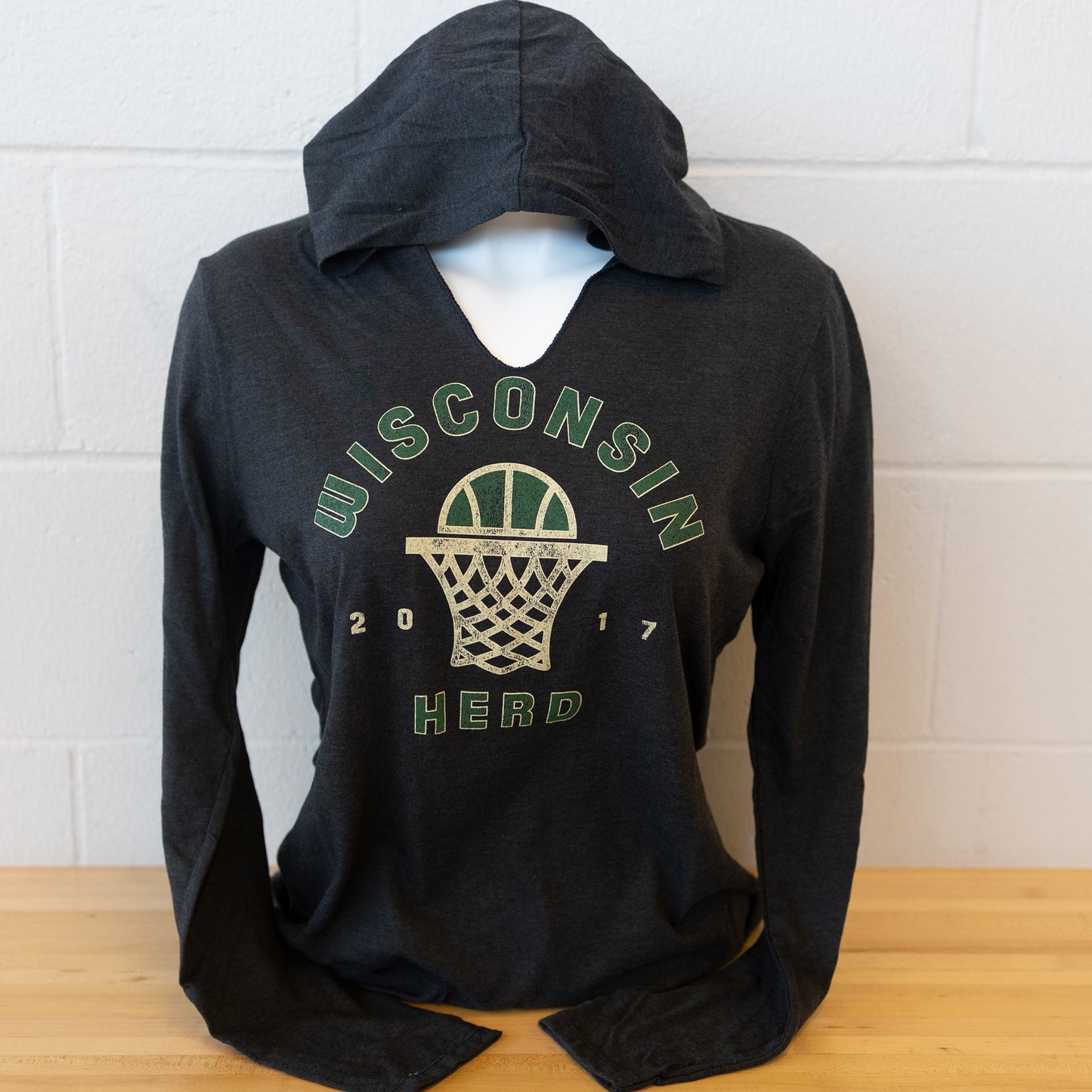 Women's Herd Black Long Sleeve Hooded Sweatshirt