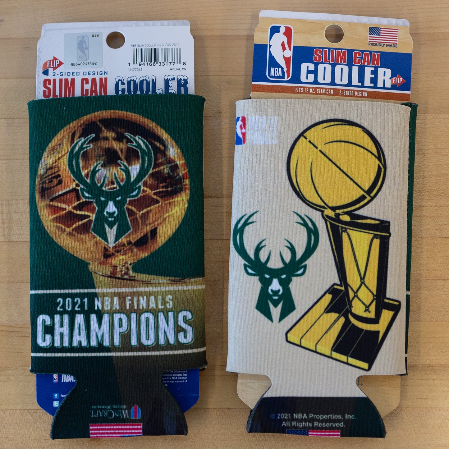 Koozie NBA Slim Championship Bucks