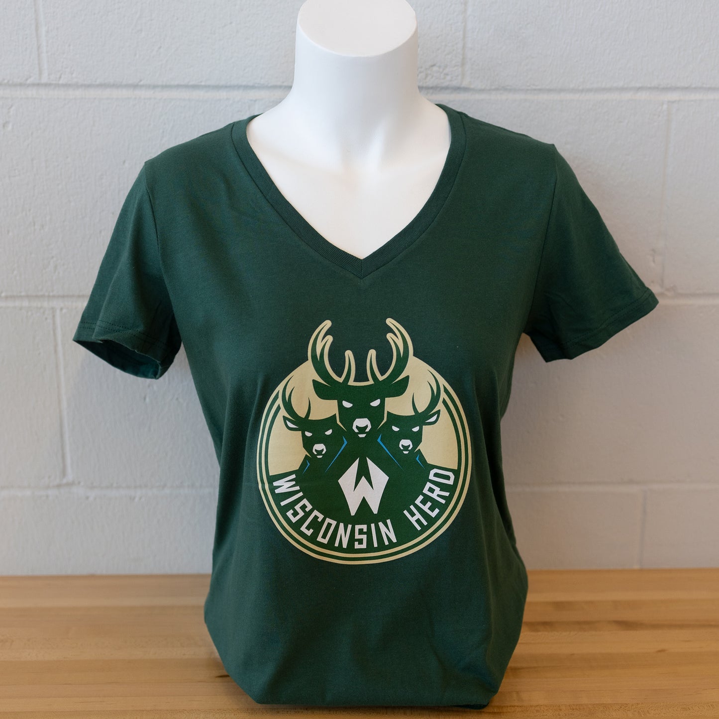 Women's V Neck Primary Logo Herd T-Shirt