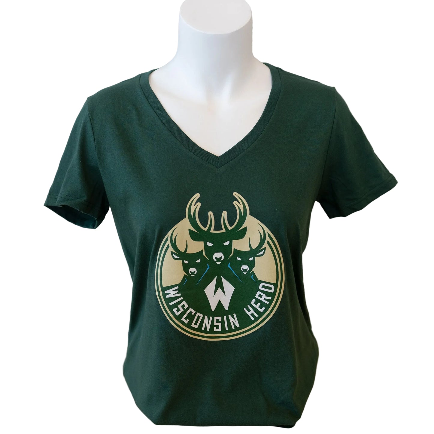 Women's V Neck Primary Logo Herd T-Shirt