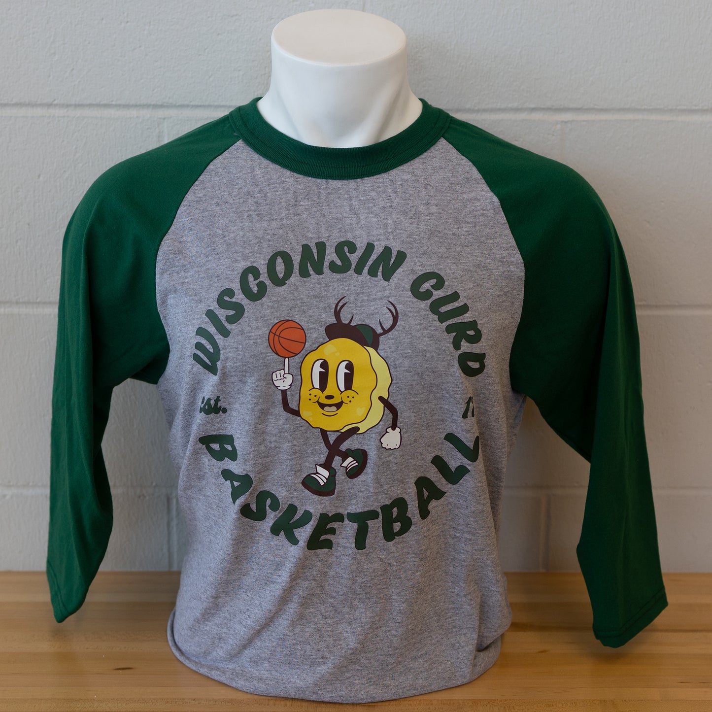 Men's Wisconsin Curd Raglan T-Shirt