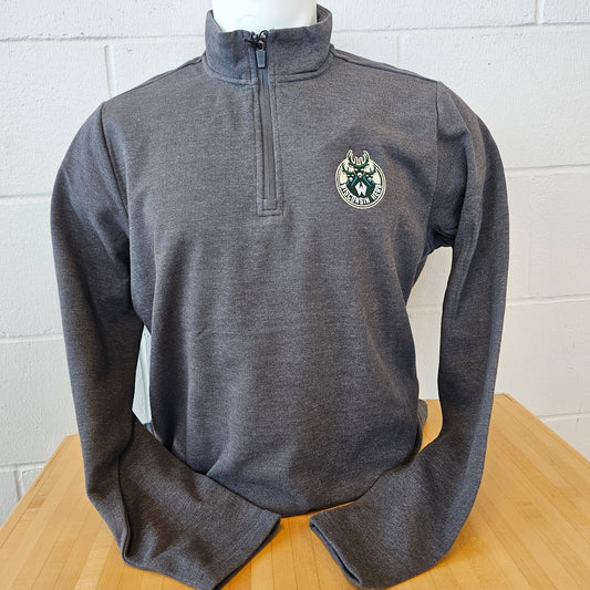 Men's Gray 1/4 Zip Fleece