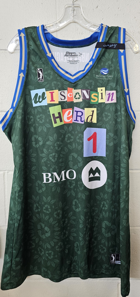 Theme Jersey Thompson Jr. 1- Go Green Night 2024 Signed Theme Jersey