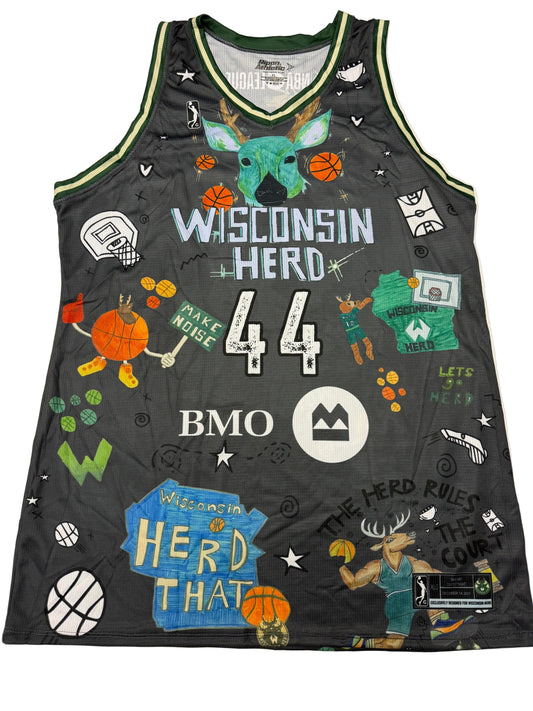 Bucks Assignment Player Jackson Jr. 44- BMO Art Contest 2025 Theme Jersey
