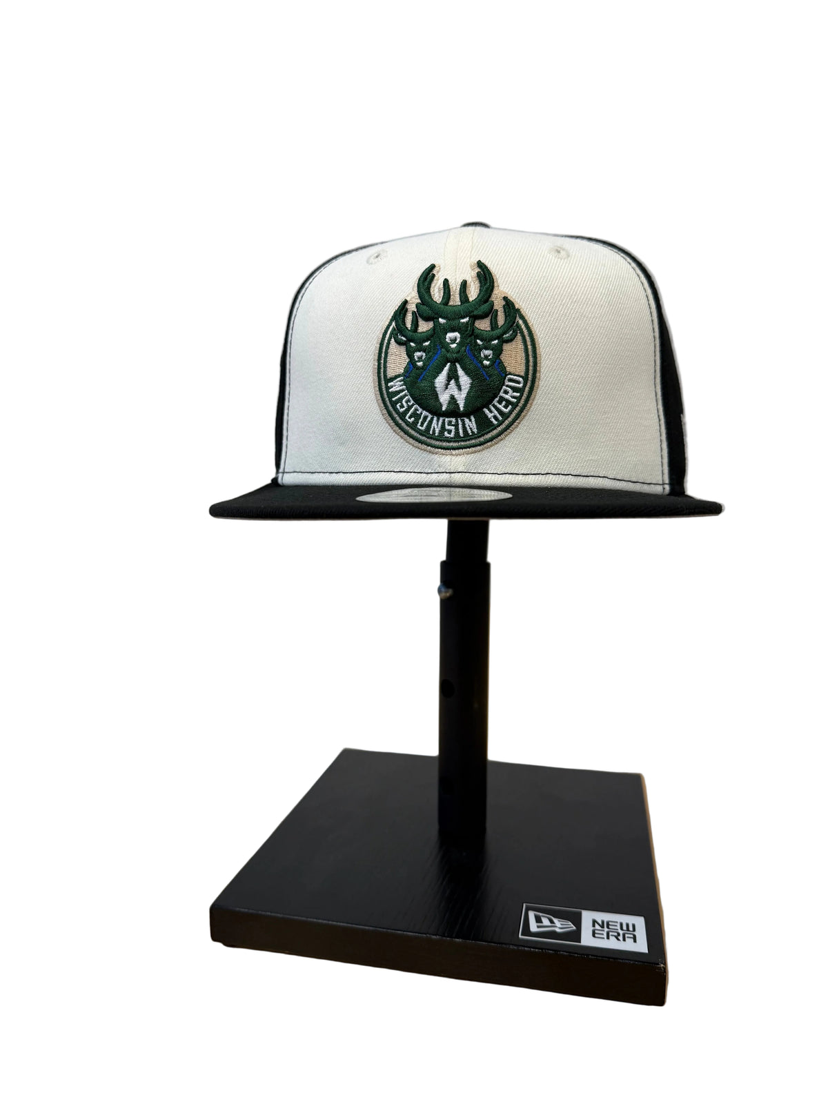 White and Black New Era Hat Snapback 950 Primary Herd