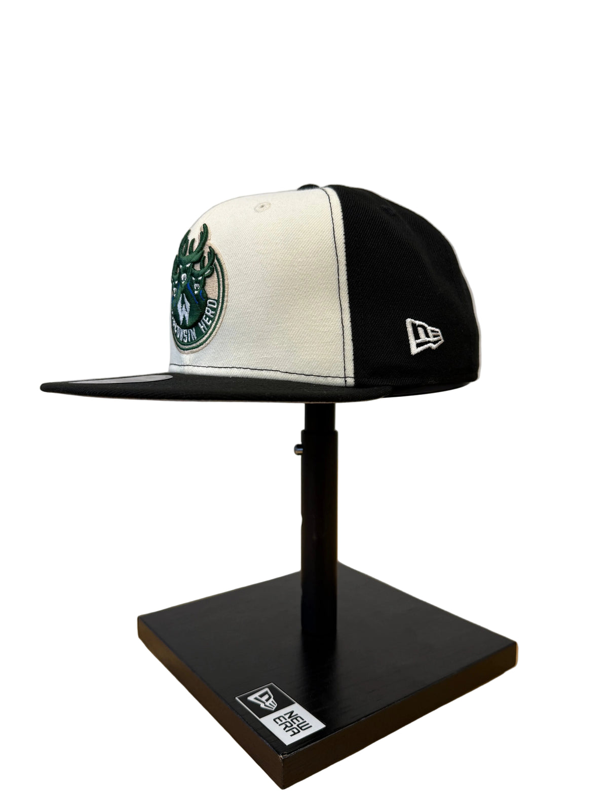 White and Black New Era Hat Snapback 950 Primary Herd