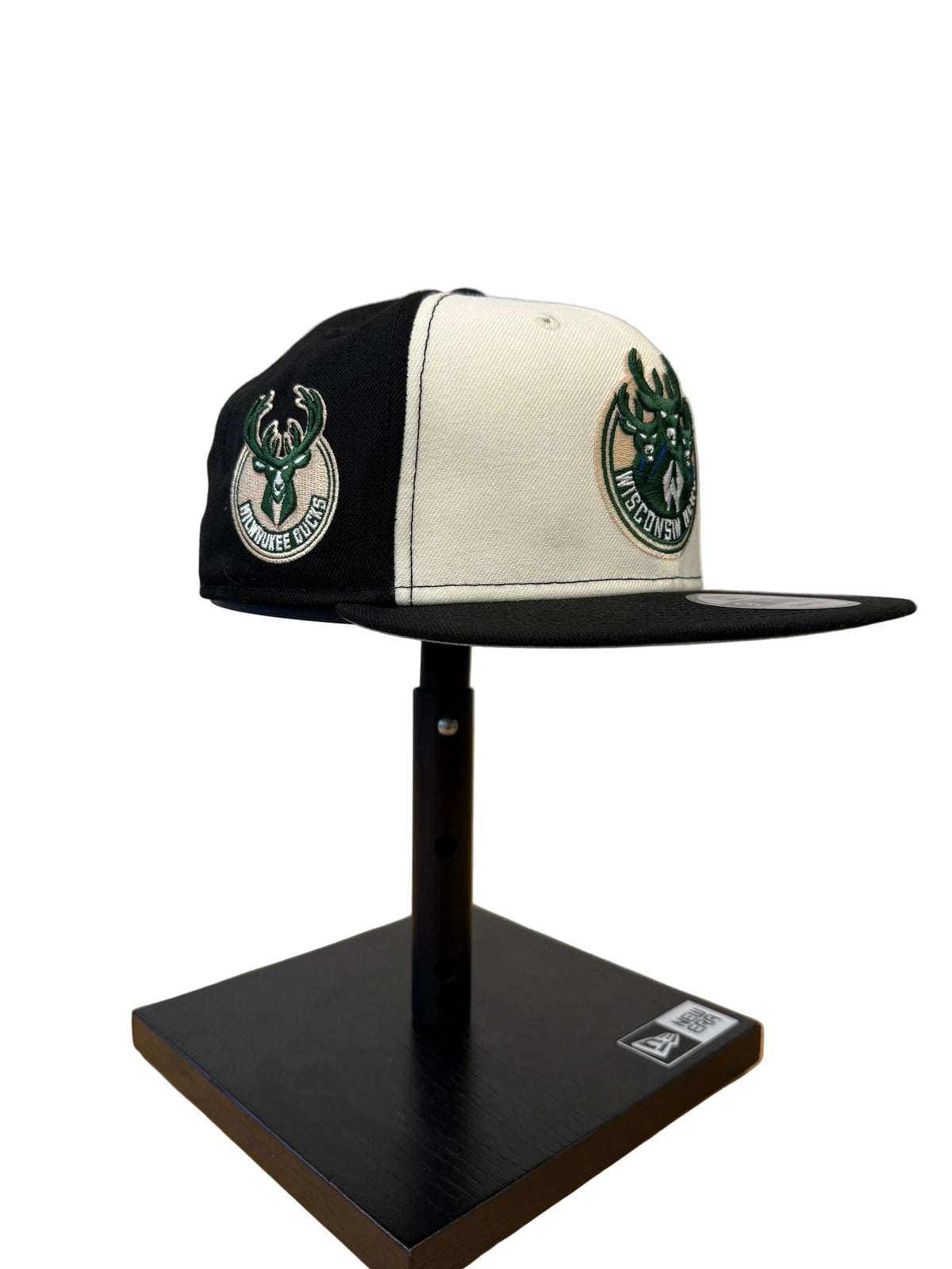 White and Black New Era Hat Snapback 950 Primary Herd