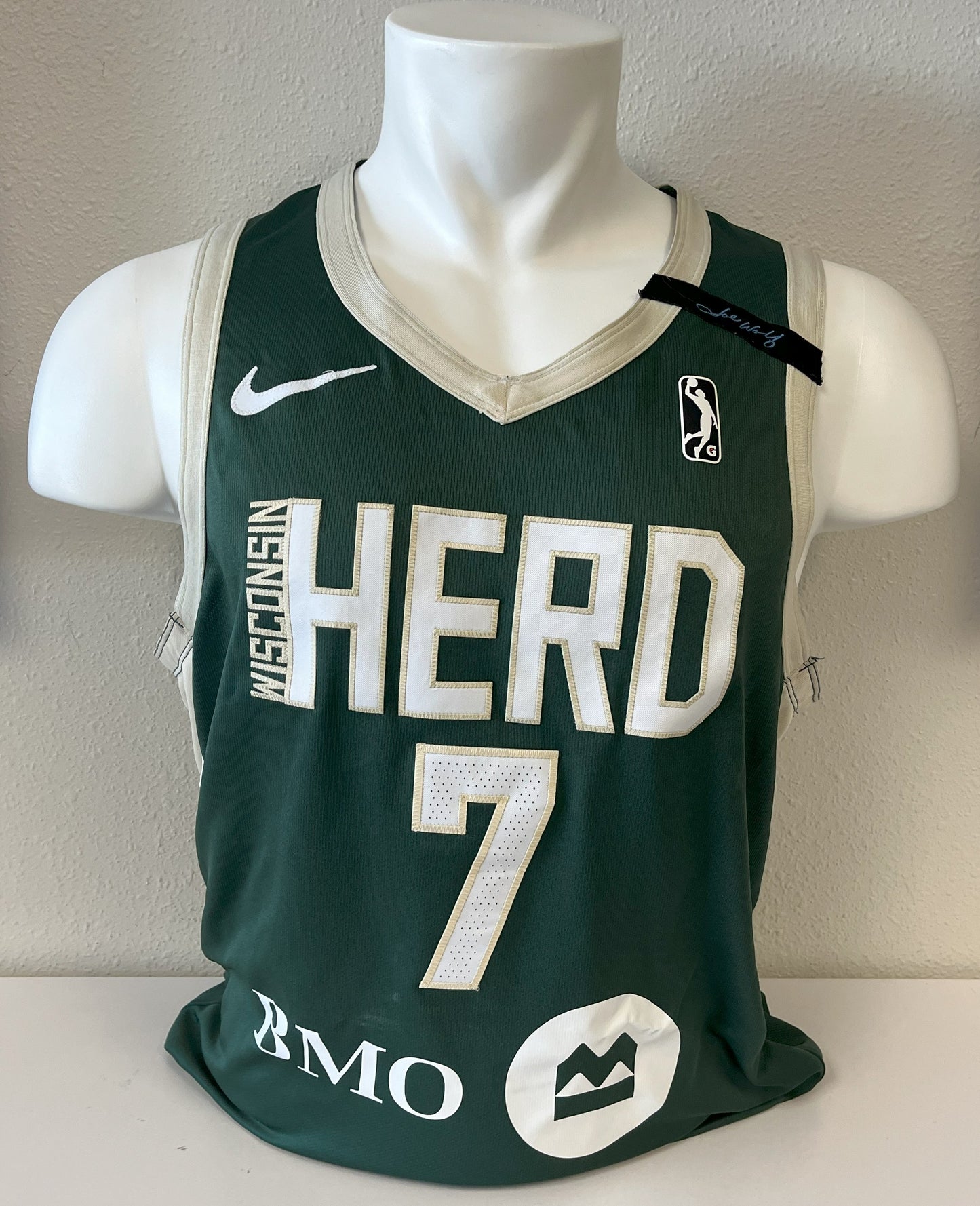 Authentic Player Worn Wisconsin Herd Jersey- Chris Livingston #7- Home Jersey