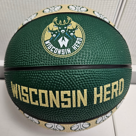 Wisconsin Herd Mini Rubber Basketball