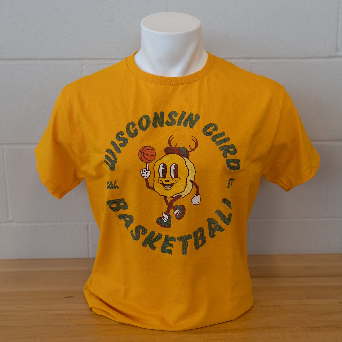 Men's Wisconsin Curd Yellow Curdman T-Shirt